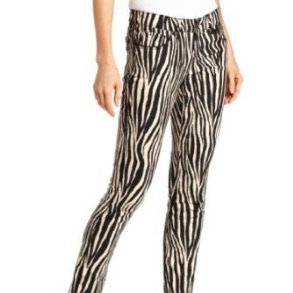ISAAC Mizrahi Zebra Jeans - Picture 2 of 7